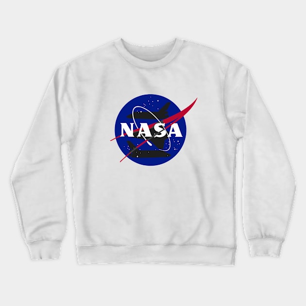 Nasa Space Agency Shuttle Crewneck Sweatshirt by euglenii